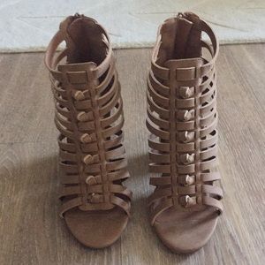 Tan Mi.iM Strappy Sandals